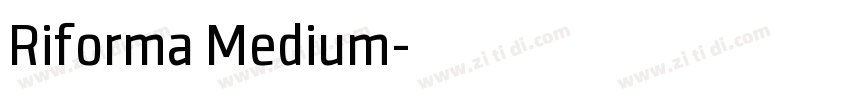 Riforma Medium字体转换
